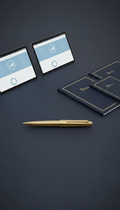 Executive Pen In Brushed Gold Finish